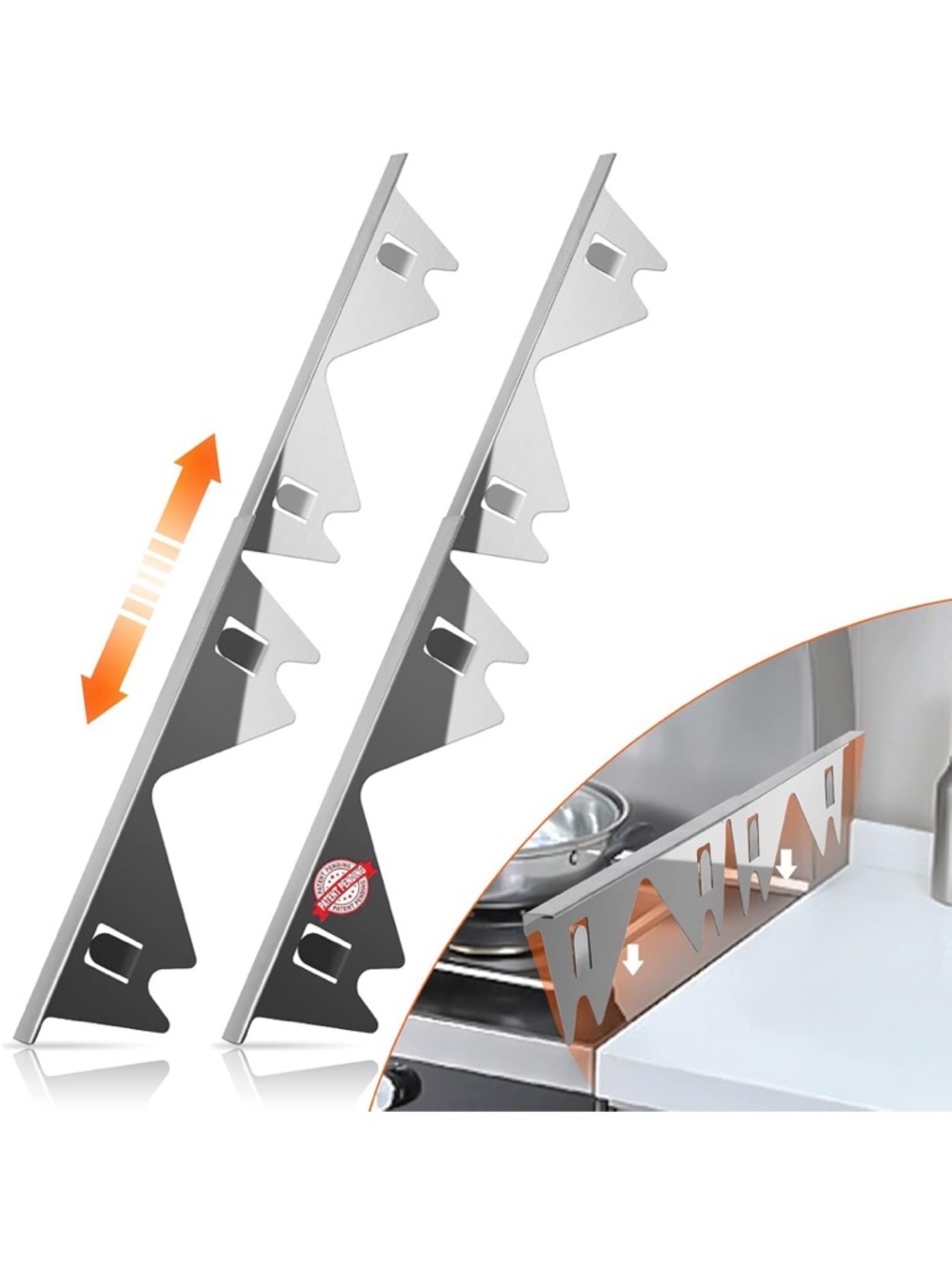 NWT Stainless Steel Stove Gap Covers,Stove Gap Filler, Stove Gap Guards
